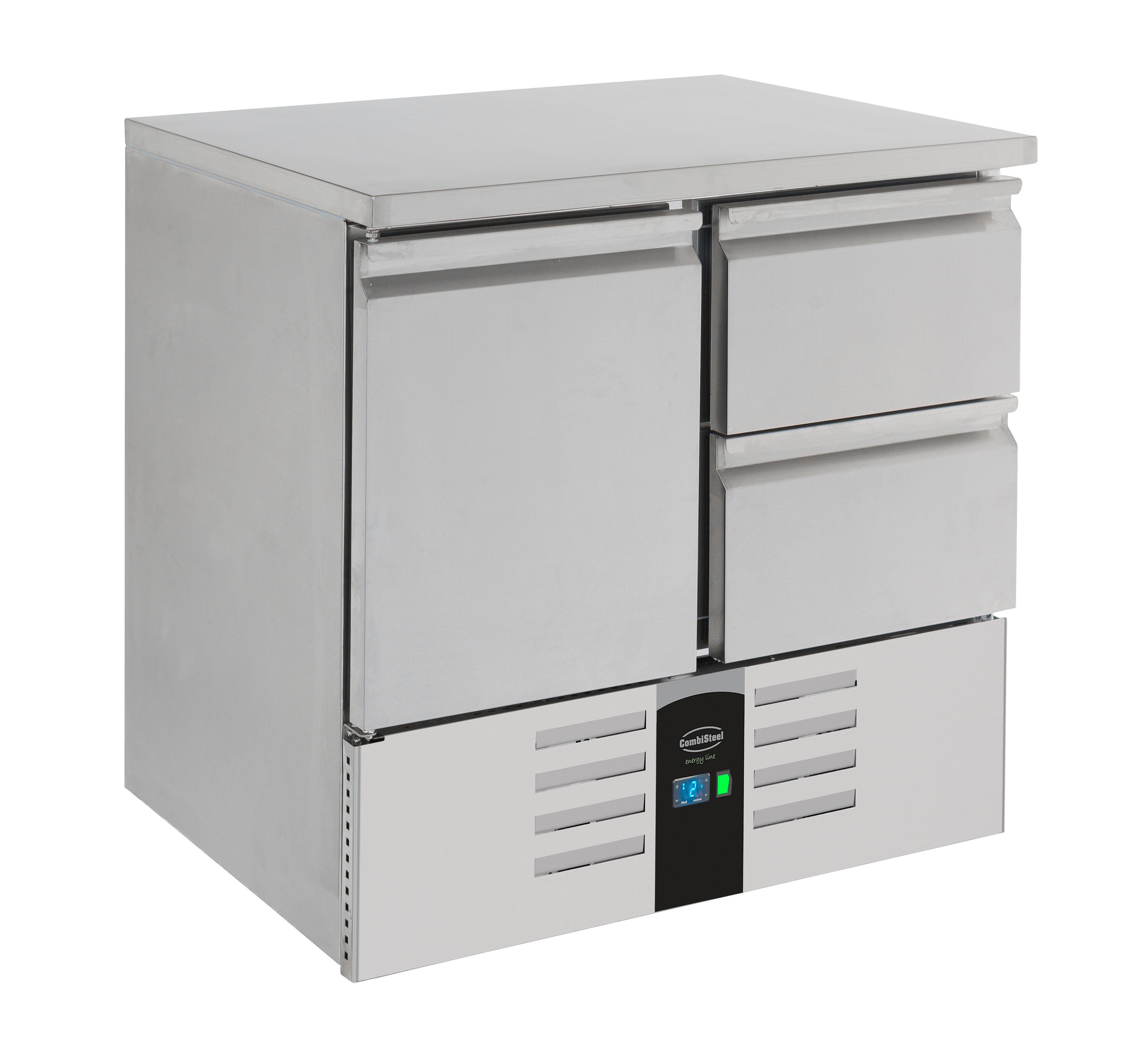CombiSteel REFRIGERATED COUNTER 1 DOOR/2 DRAWERS ENERGY LINE  EQUIPPED WITH EVAPORATOR