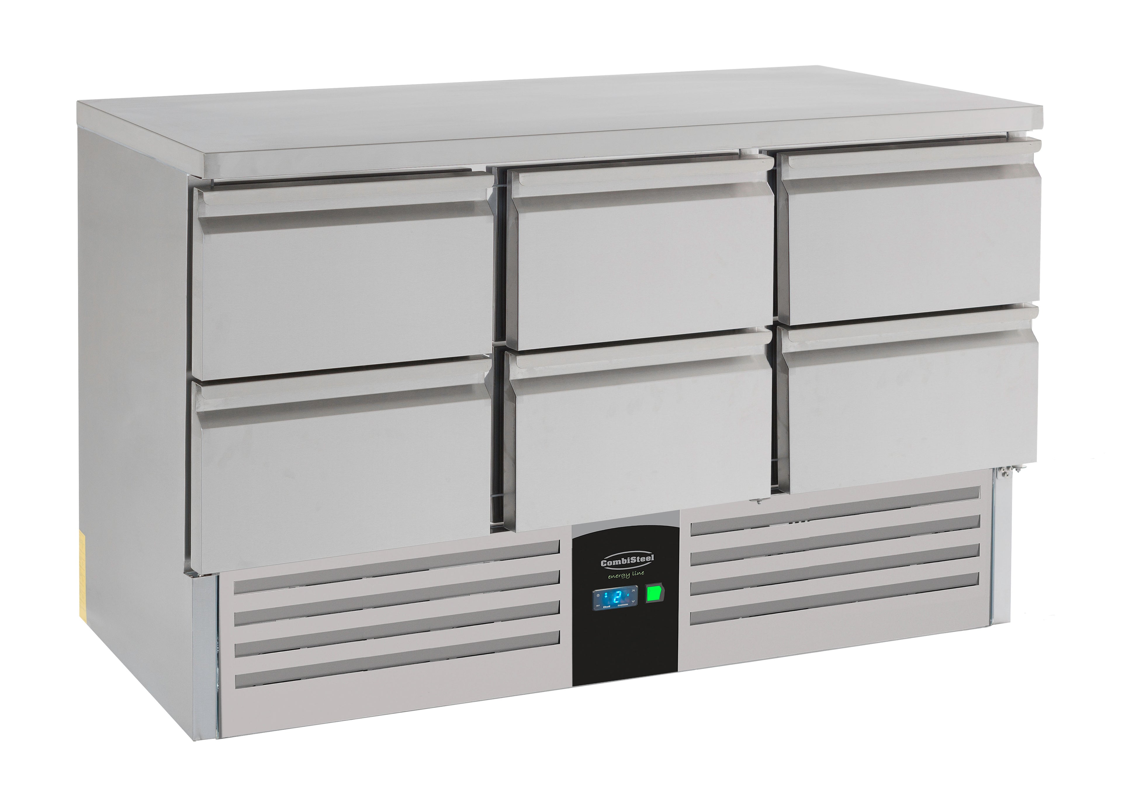 CombiSteel REFRIGERATED COUNTER 6 DRAWERS ENERGY LINE  EQUIPPED WITH EVAPORATOR – commercial catering equipment