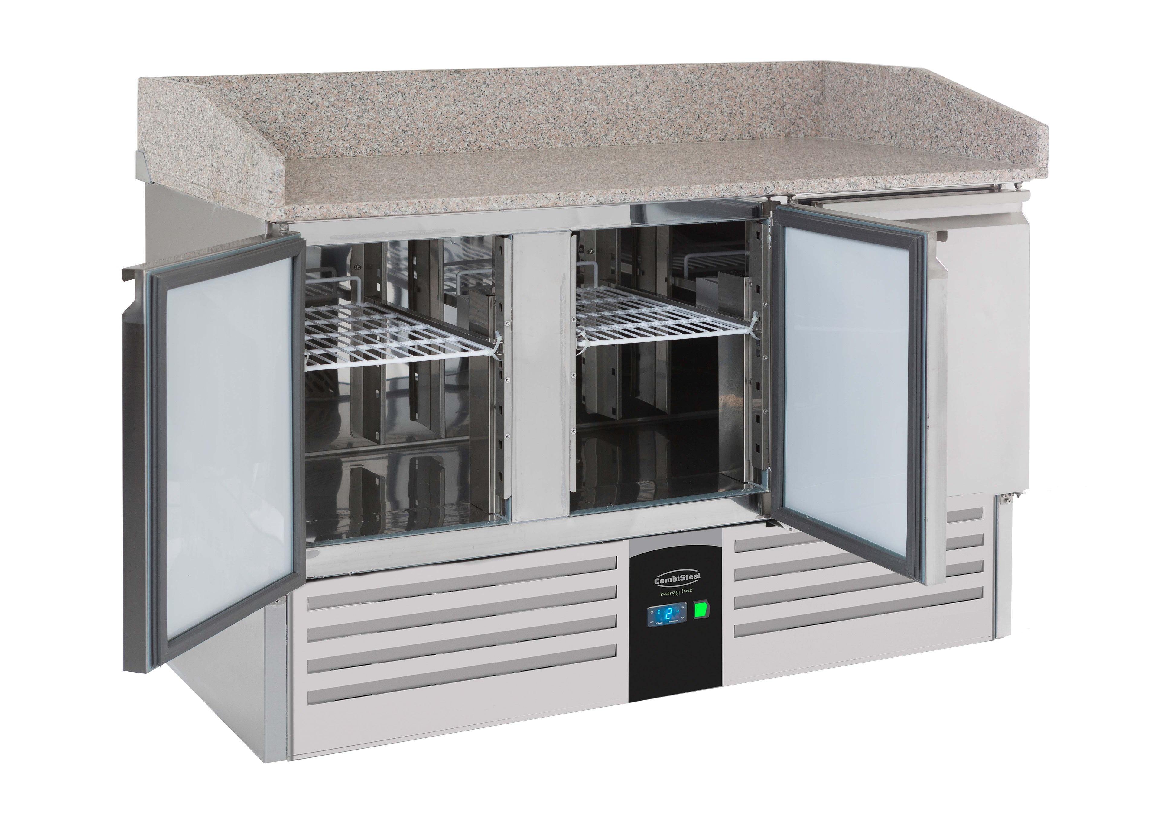 CombiSteel PIZZA COUNTER 3 DOORS ENERGY LINE  EQUIPPED WITH EVAPORATOR
