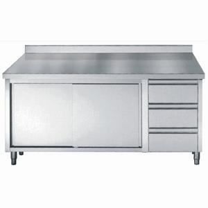 CombiSteel 700 WORKTABLE SLIDING DOORS DRAWERS UPSTAND 1800 – commercial catering equipment
