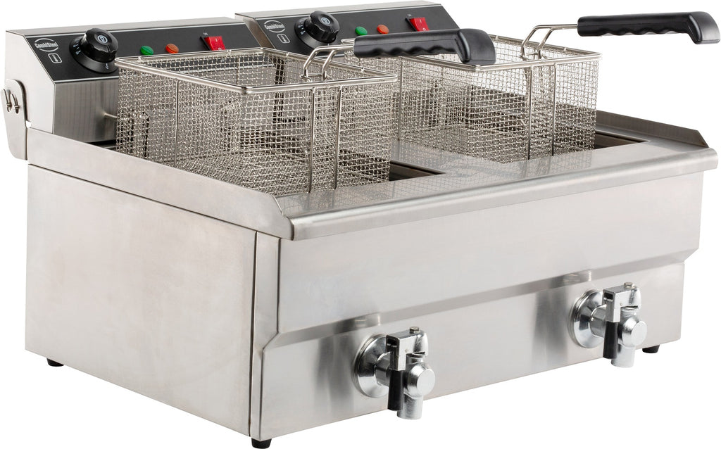 CombiSteel ELECTRIC COUNTER FRYER 2X8 L