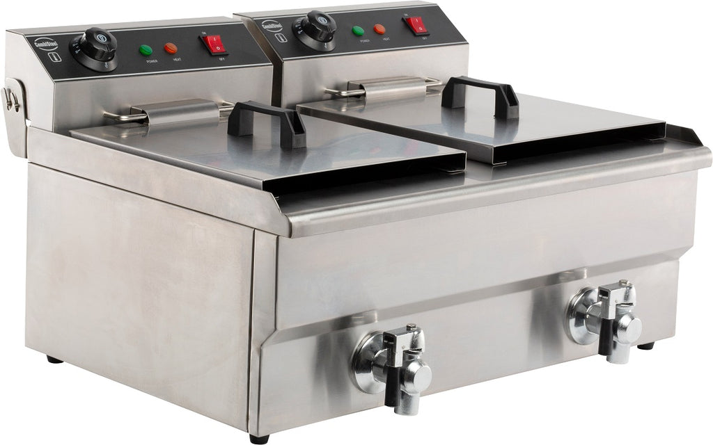 CombiSteel ELECTRIC COUNTER FRYER 2X8 L