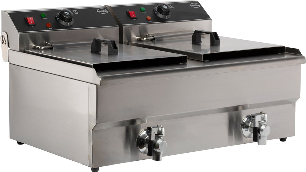 CombiSteel ELECTRIC COUNTER FRYER 2X10 L