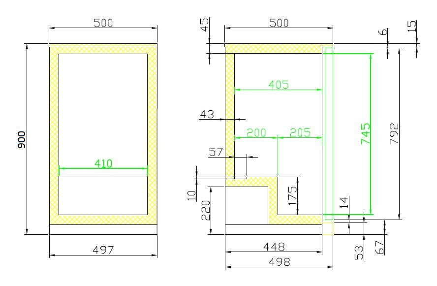 CombiSteel BACKBAR COOLER BLACK 1 DOOR