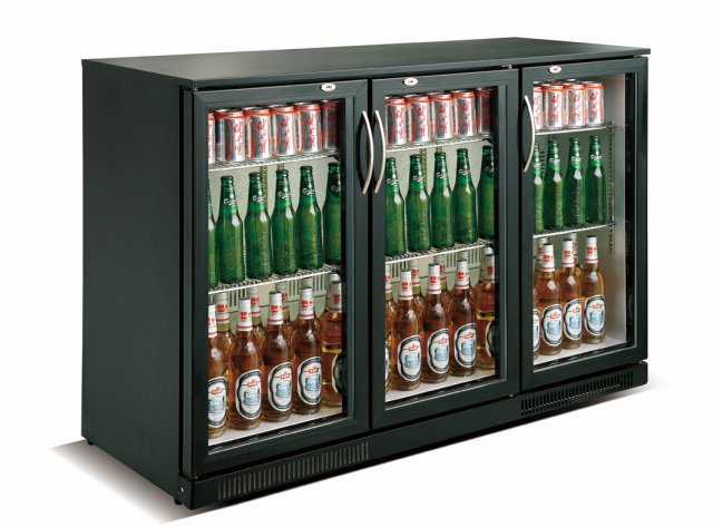 CombiSteel BACKBAR COOLER BLACK 3 DOORS