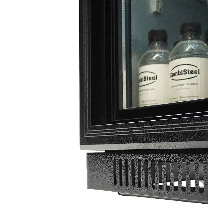CombiSteel BACKBAR COOLER BLACK 2 SLIDING DOORS