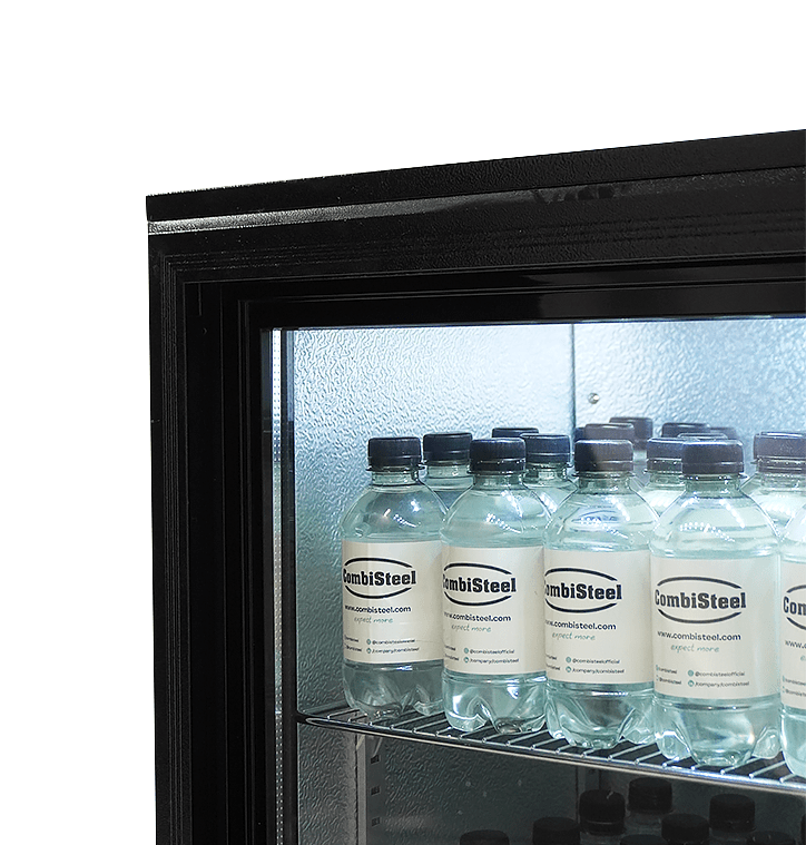 CombiSteel BACKBAR COOLER BLACK 2 SLIDING DOORS