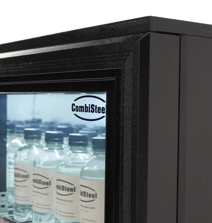 CombiSteel BACKBAR COOLER BLACK 2 SLIDING DOORS