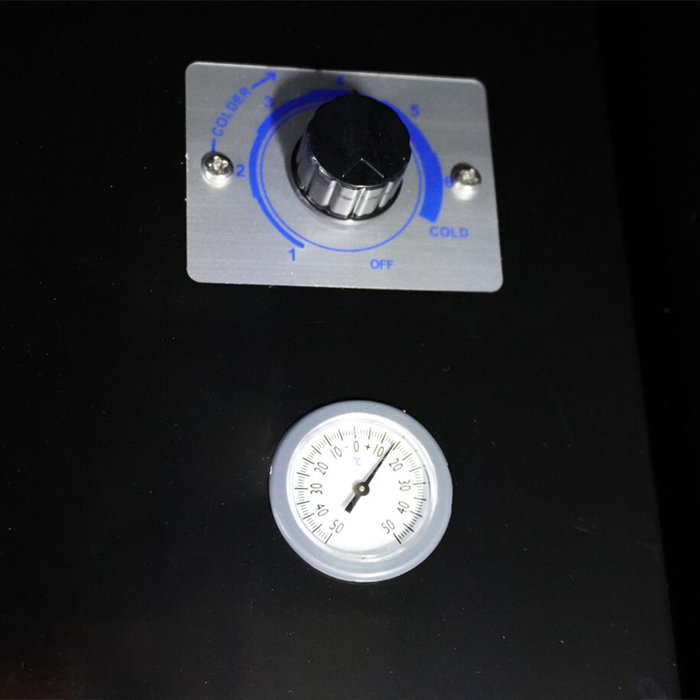 CombiSteel REFRIGERATOR 3 GLASS DOORS BLACK FCU-1200 BL