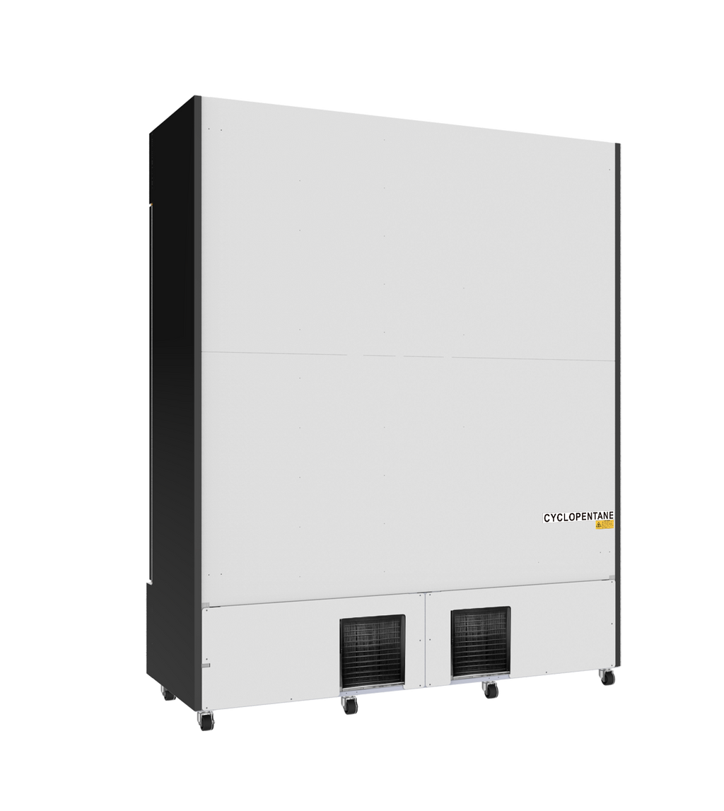 CombiSteel REFRIGERATOR 3 GLASS DOORS BLACK FCU-1200 BL