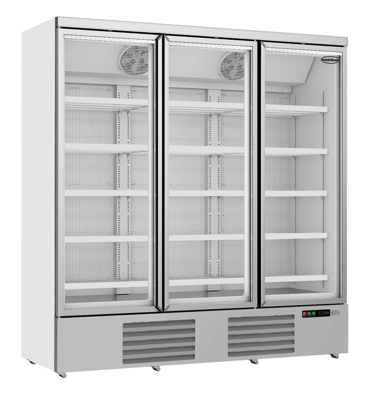 CombiSteel FREEZER 3 GLASS DOORS JDE-1530F  **Note: there is a higher inrush current, which makes a circuit breaker with type C characteristic necessary.** – commercial catering equipment
