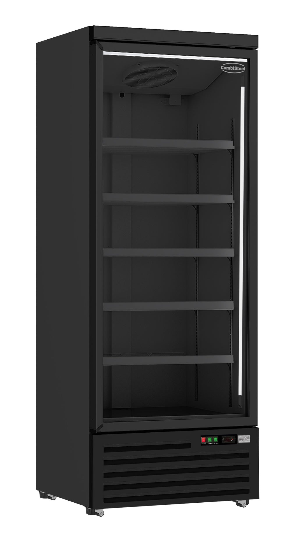 CombiSteel REFRIGERATOR 1 GLASS DOOR BLACK JDE-600R BL