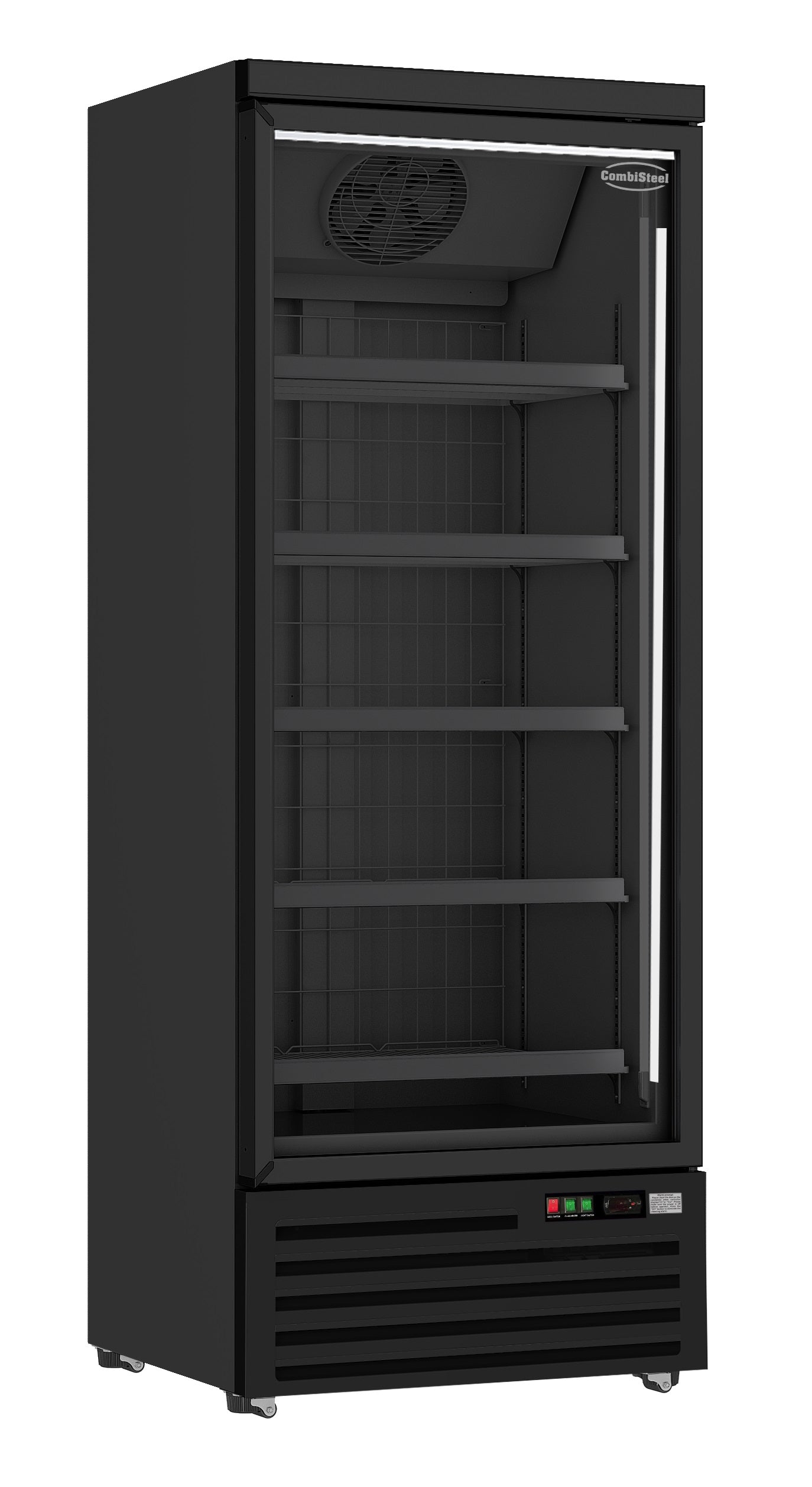 CombiSteel FREEZER 1 GLASS DOOR BLACK JDE-600F BL