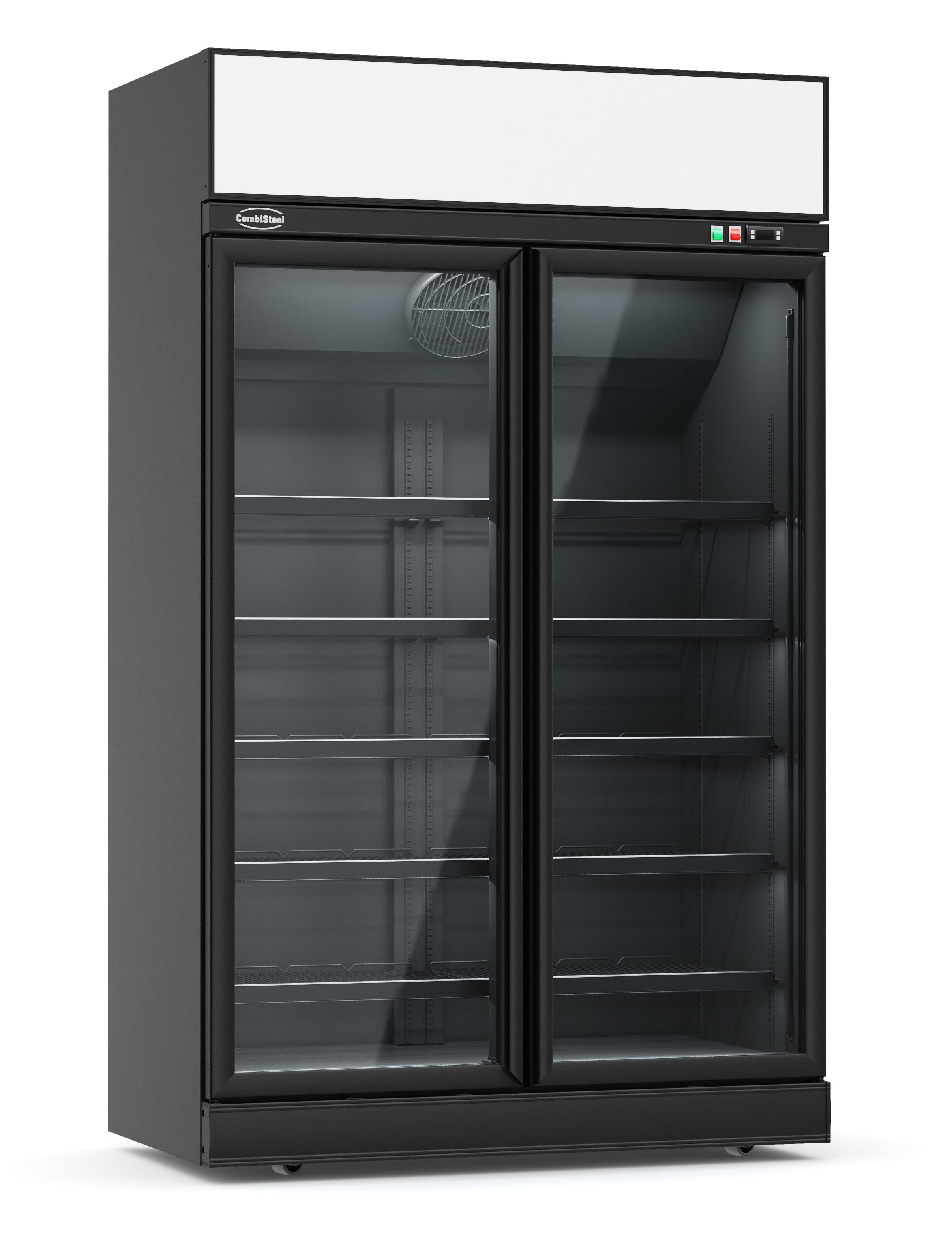 CombiSteel FREEZER 2 GLASS DOORS BLACK INS-1000F BL  **Note: there is a higher inrush current, which makes a circuit breaker with type C characteristic necessary.**