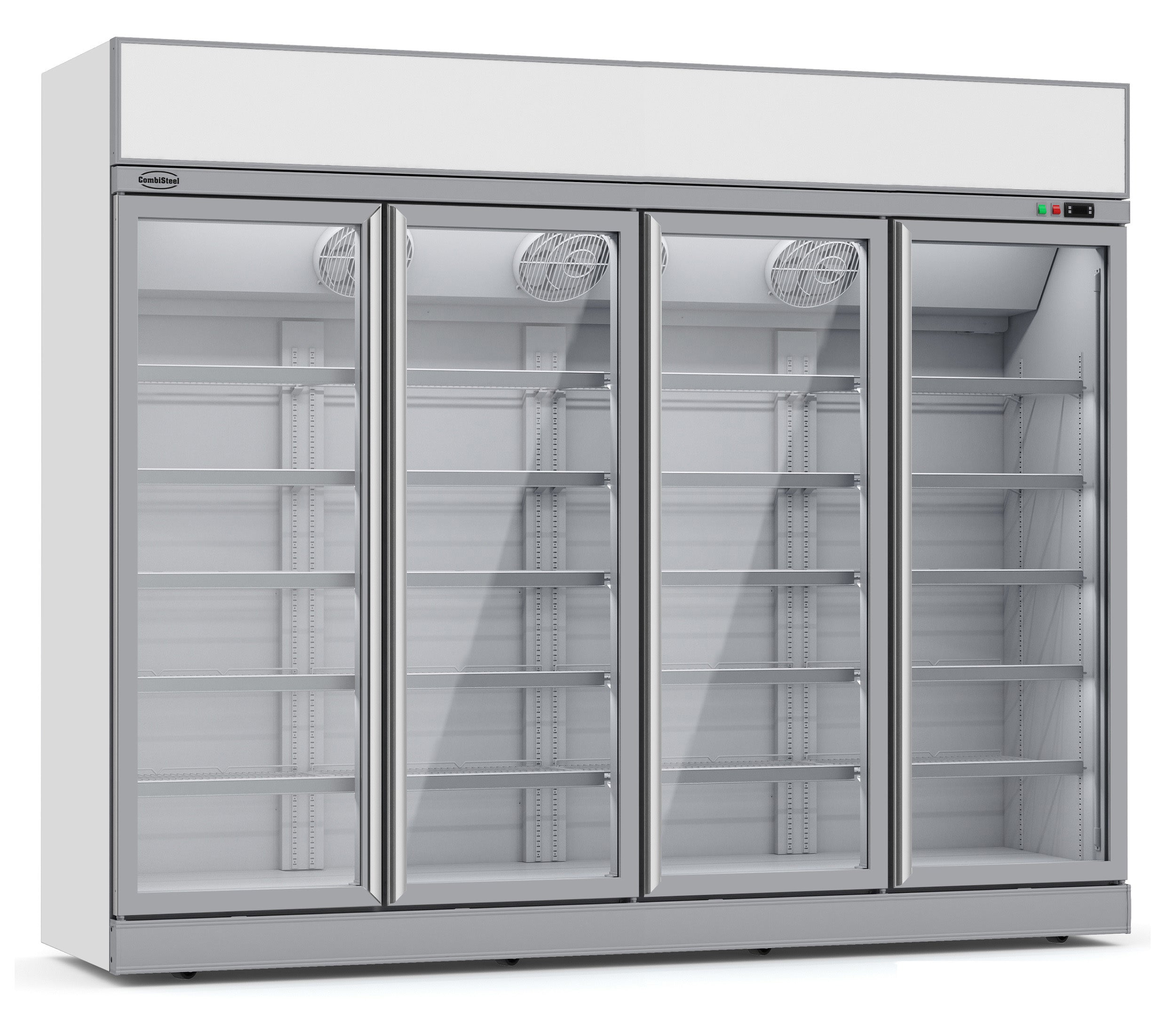 CombiSteel FREEZER 4 GLASS DOORS INS-2060F  *TRANSPORT ON REQUEST*  **Note: there is a higher inrush current, which makes a circuit breaker with type C characteristic necessary.** – commercial catering equipment