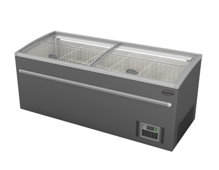 CombiSteel SUPERMARKET CHEST FREEZER GREY 2100 AUTOMATIC DEFROST