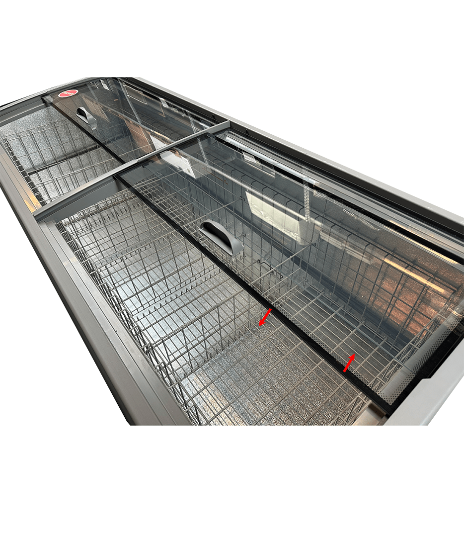 CombiSteel SUPERMARKET CHEST FREEZER GREY HEAD ELEMENT AUTOMATIC DEFROST