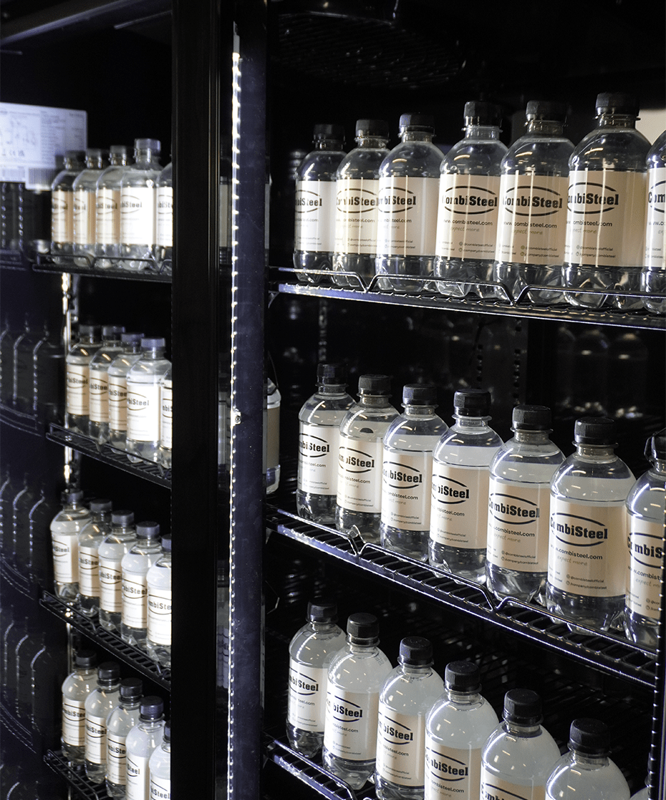 CombiSteel REFRIGERATOR 2 GLASS DOORS BLACK IRM-770 BL