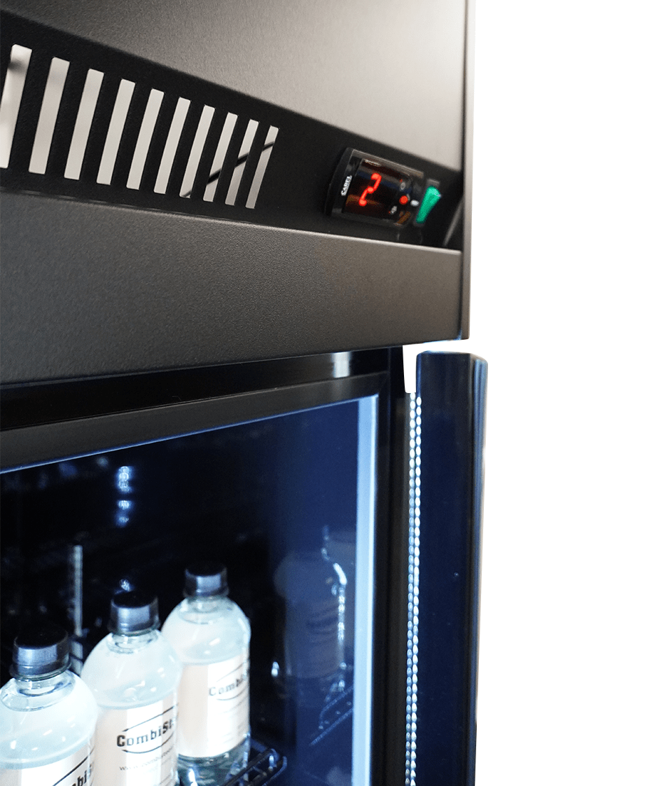 CombiSteel REFRIGERATOR 3 GLASS DOORS BLACK IRM-1180R BL