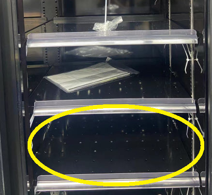 CombiSteel PERFORATED GRID L/R BLACK FOR 7455.2230-2235-2240-2405-2415-2417