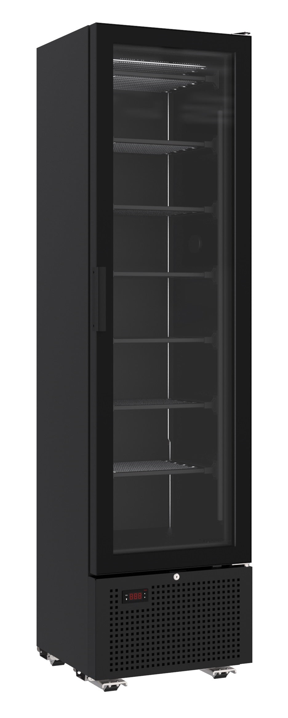 CombiSteel FREEZER 1 GLASS DOOR BLACK 221L