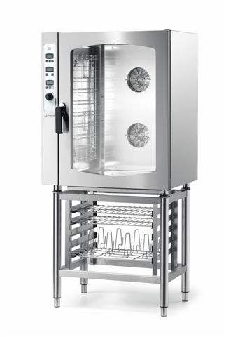 CombiSteel GIORIK CONVECTION OVEN, GAS  895X768X965MM. (LXDXH), CAP. 10X 1/1 GN  TEMP. +50/+280°C, 0,9 + 19 KW,  230 VOLT, 160 KG – commercial catering equipment