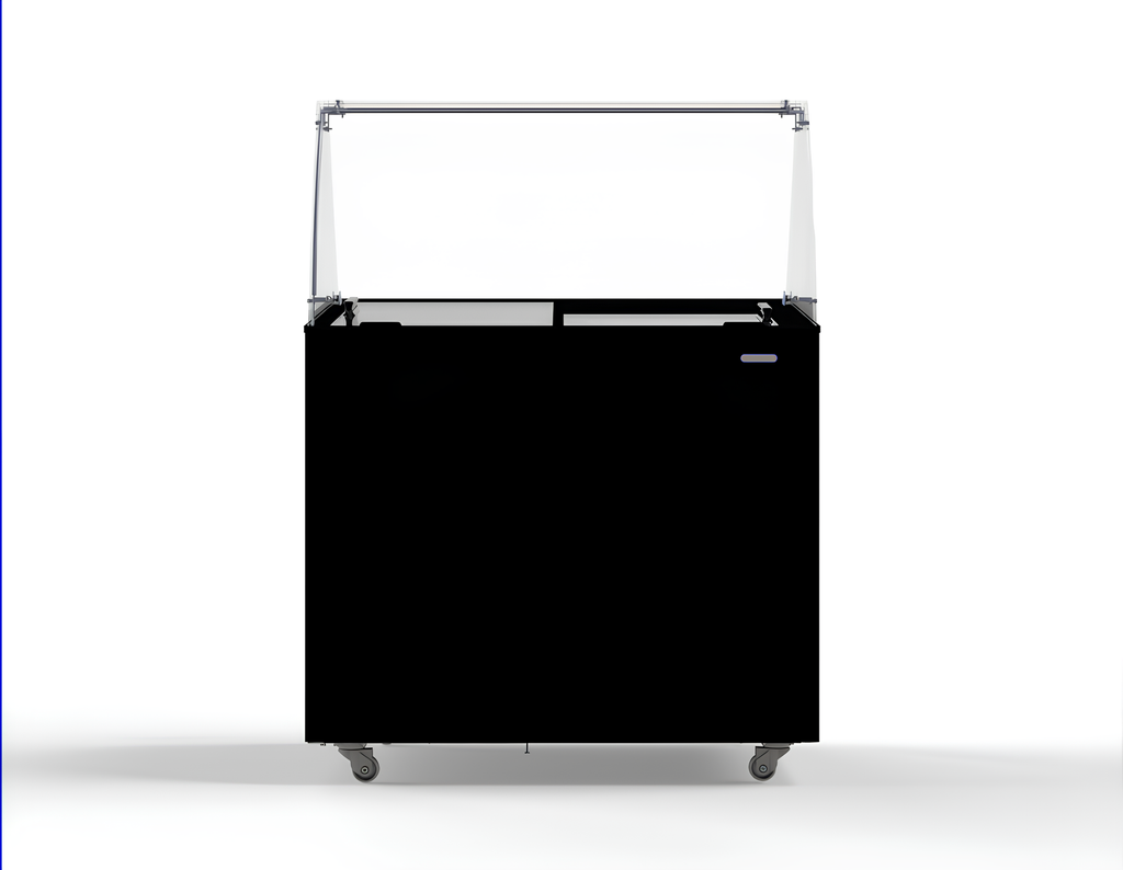 CombiSteel ICE CREAM DISPLAY CORISCA BLACK 6X5 LTR