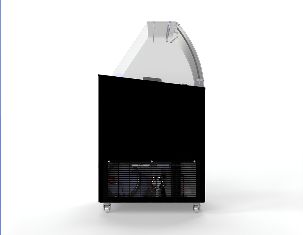 CombiSteel ICE CREAM DISPLAY CORISCA BLACK 6X5 LTR