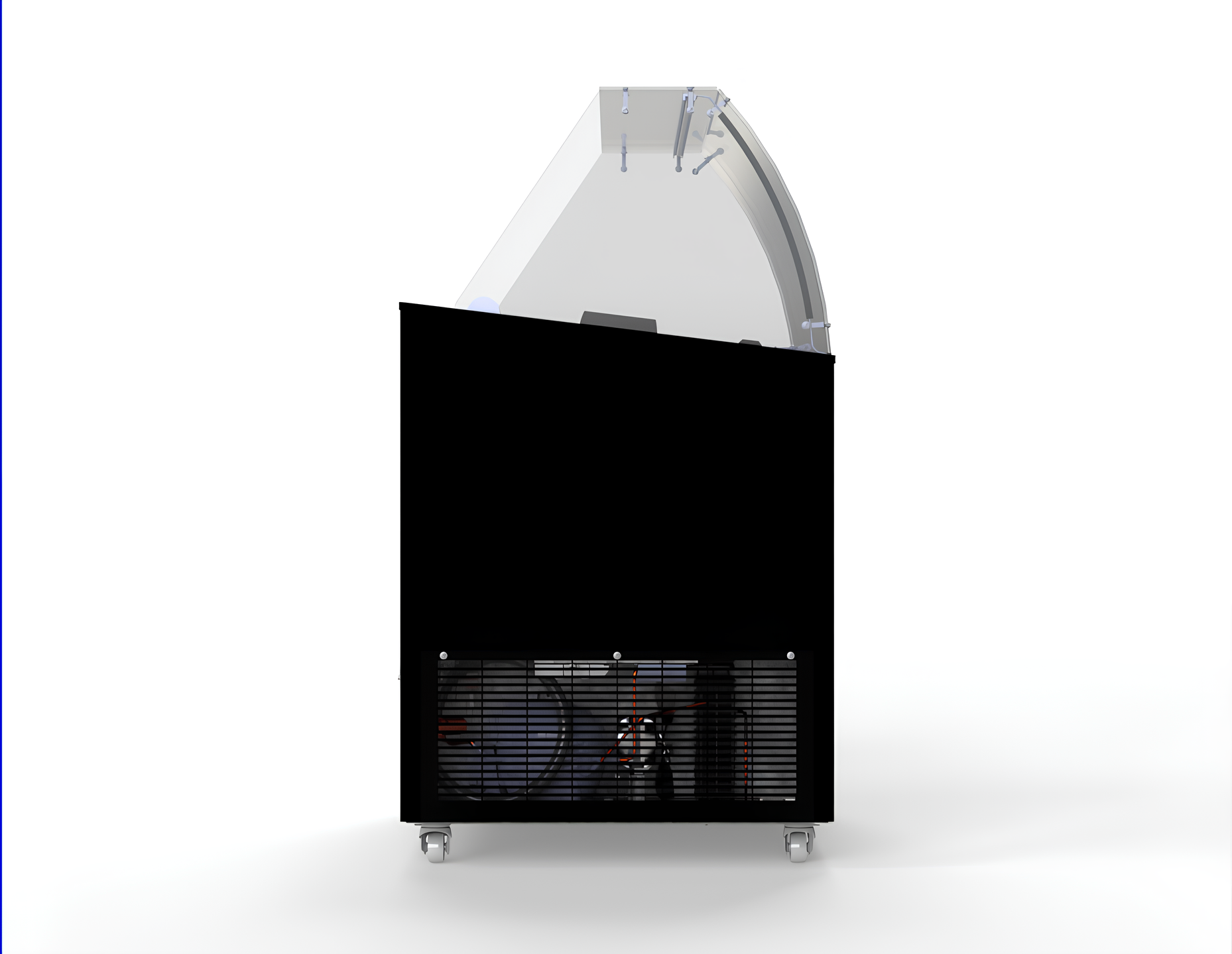 CombiSteel ICE CREAM DISPLAY CORISCA BLACK 6X5 LTR