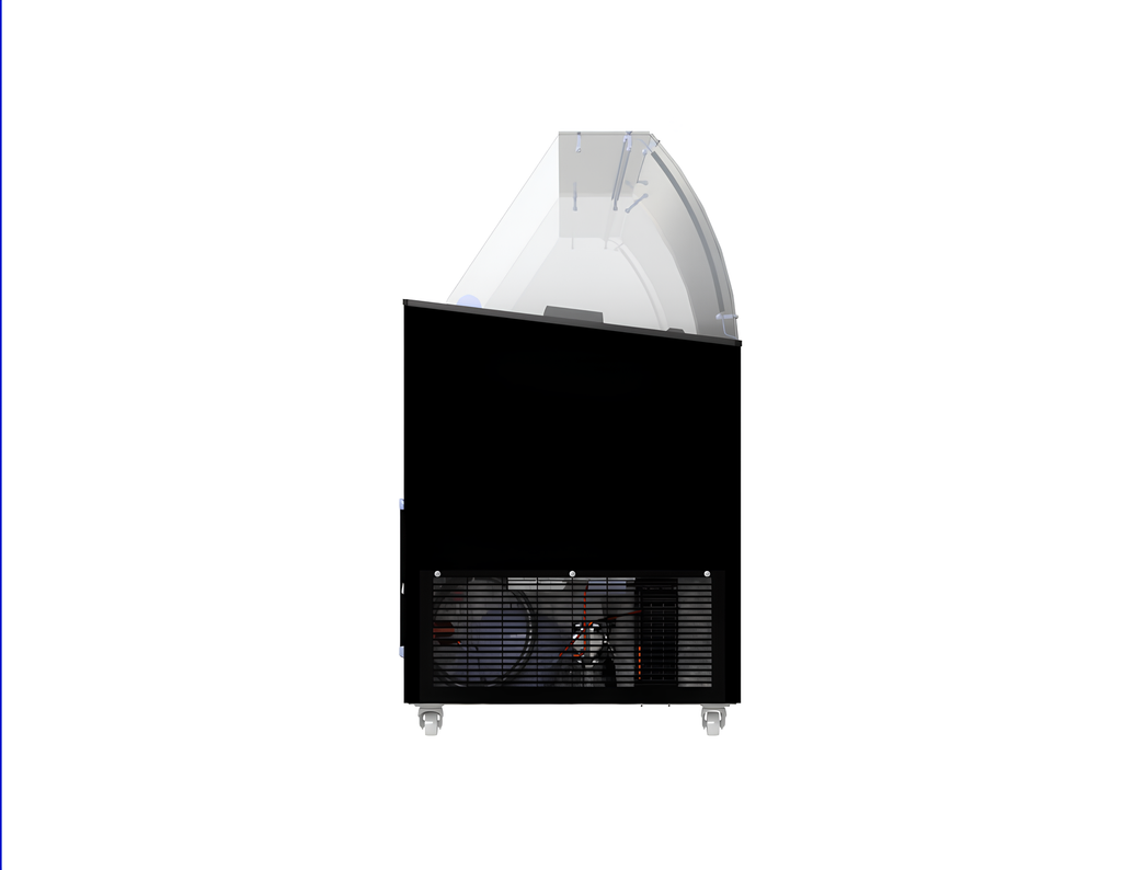 CombiSteel ICE CREAM DISPLAY TENERIFE BLACK 10X5 LTR