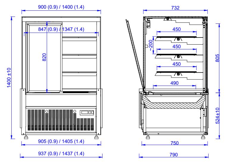 CombiSteel COLD DISPLAY NERO 1.4