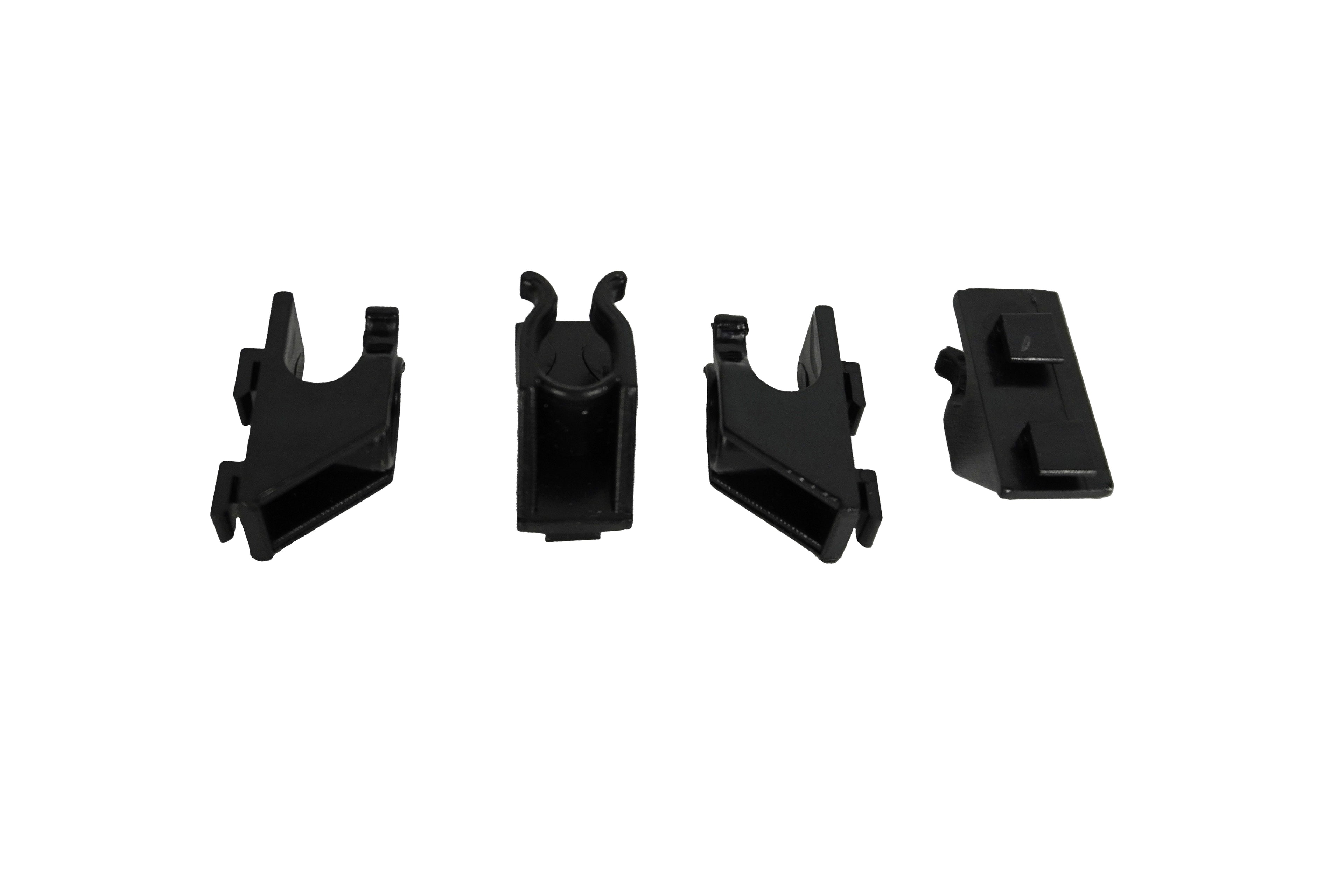 CombiSteel SET 4 CLIPS BLACK FOR 7487.0170-0175-0180  OLD SERIES – commercial catering equipment