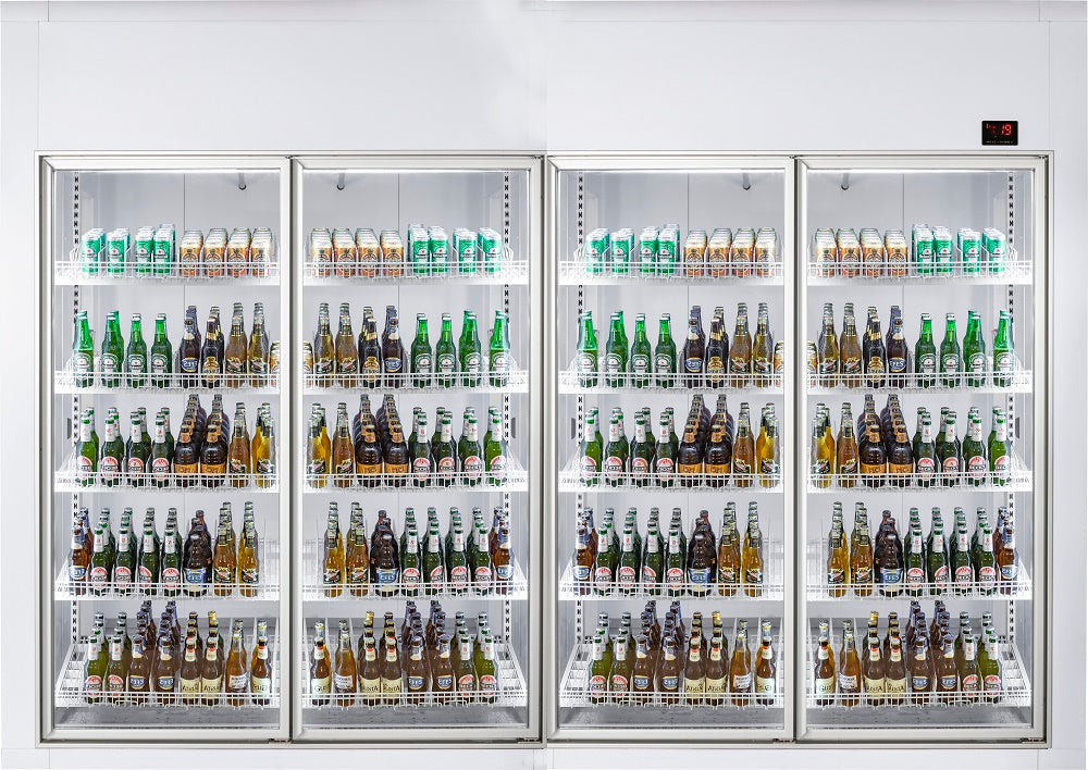 CombiSteel COLD ROOM 3600x1200x2200 4 GLASS DOORS  *TRANSPORT ON REQUEST*