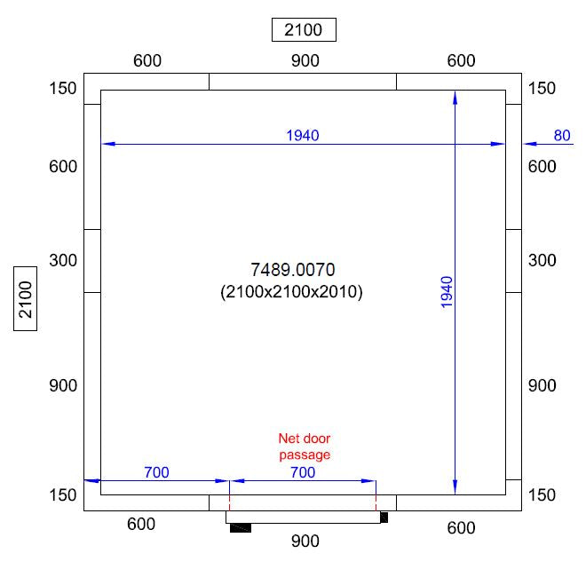 CombiSteel COLD AND FREEZER ROOM 2100X2100X2010