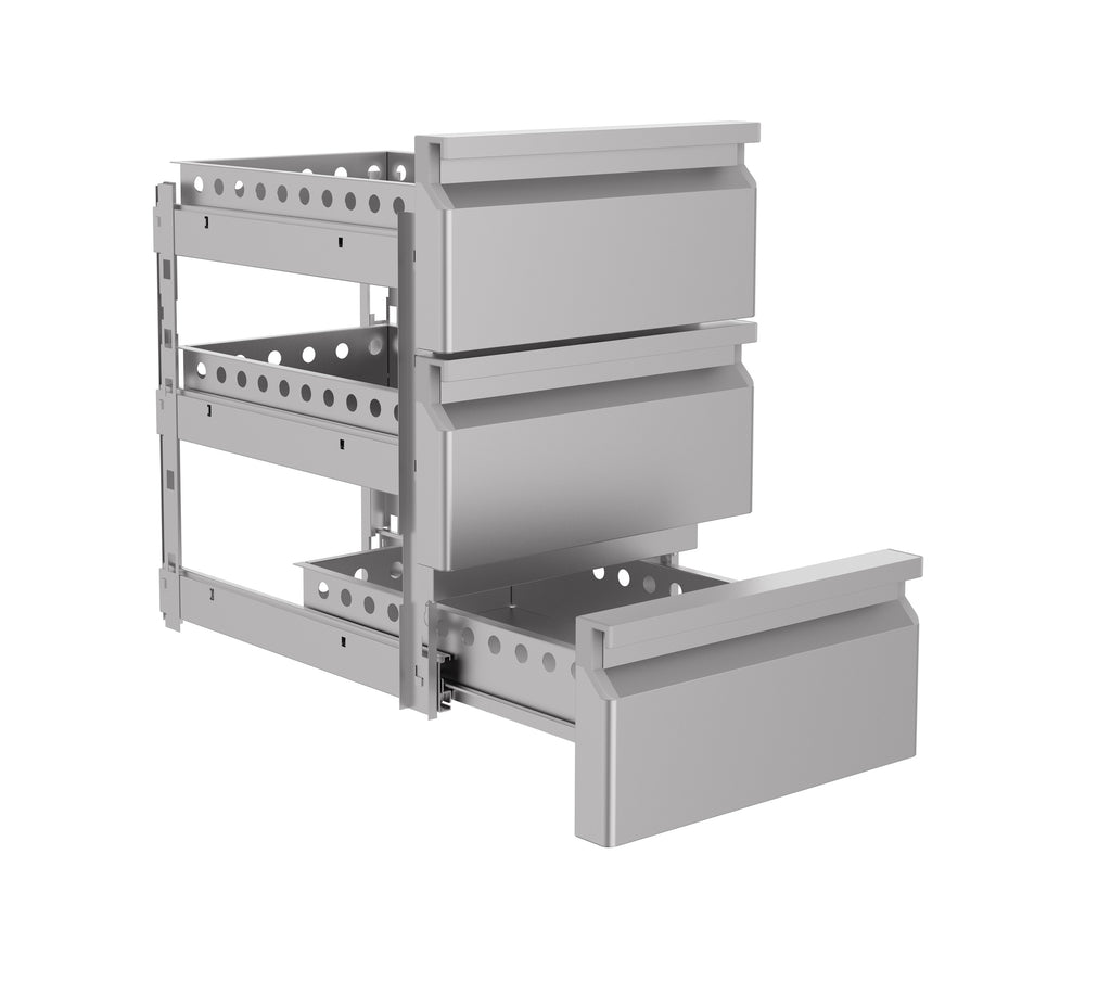 CombiSteel DRAWERSET 1/3 MONOBLOCK SOFT CLOSING  Combisteel doesn’t give any warranty on the installation of the drawerset