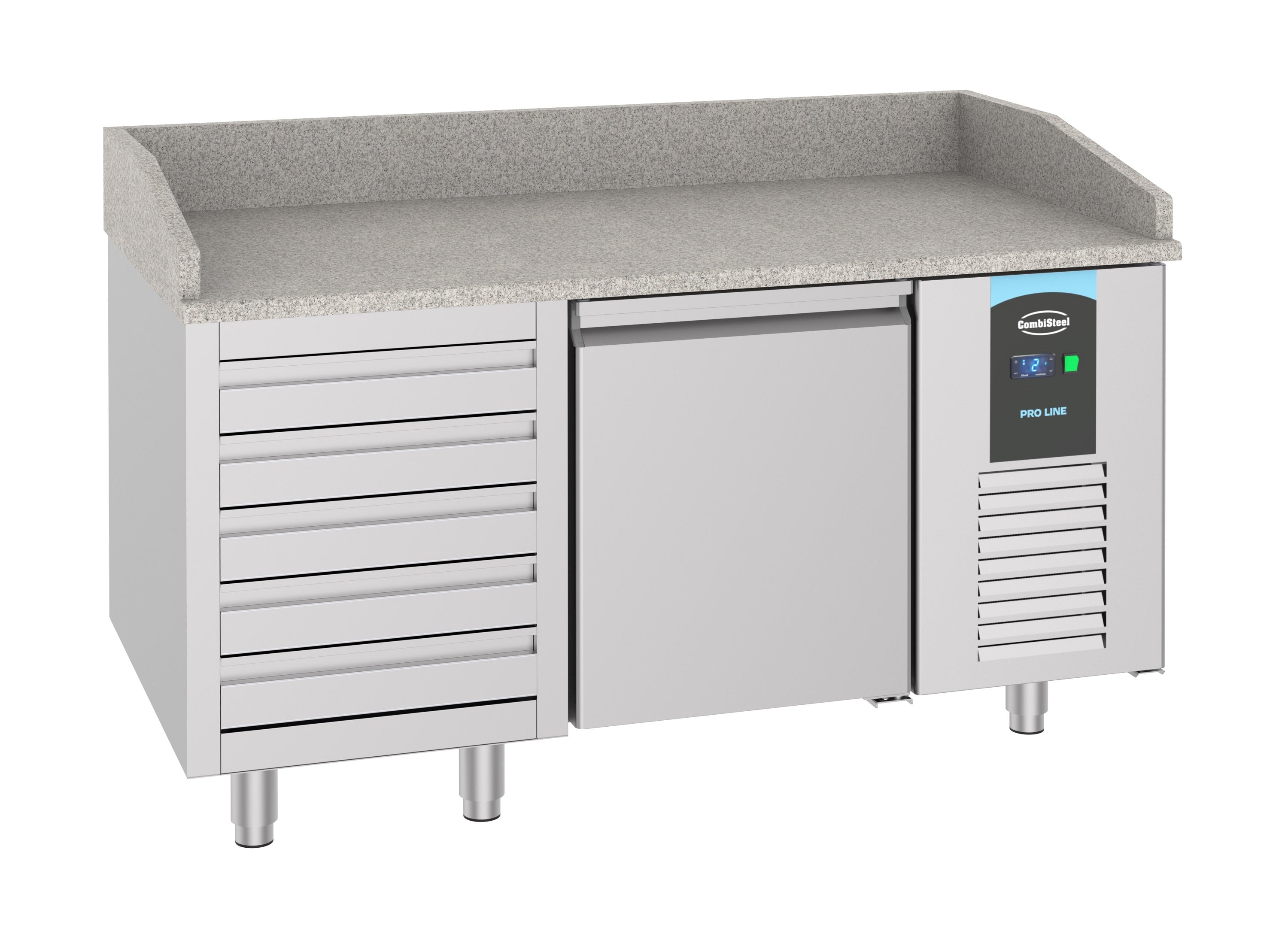 CombiSteel PIZZA COUNTER 1 DOOR 5 DRAWERS