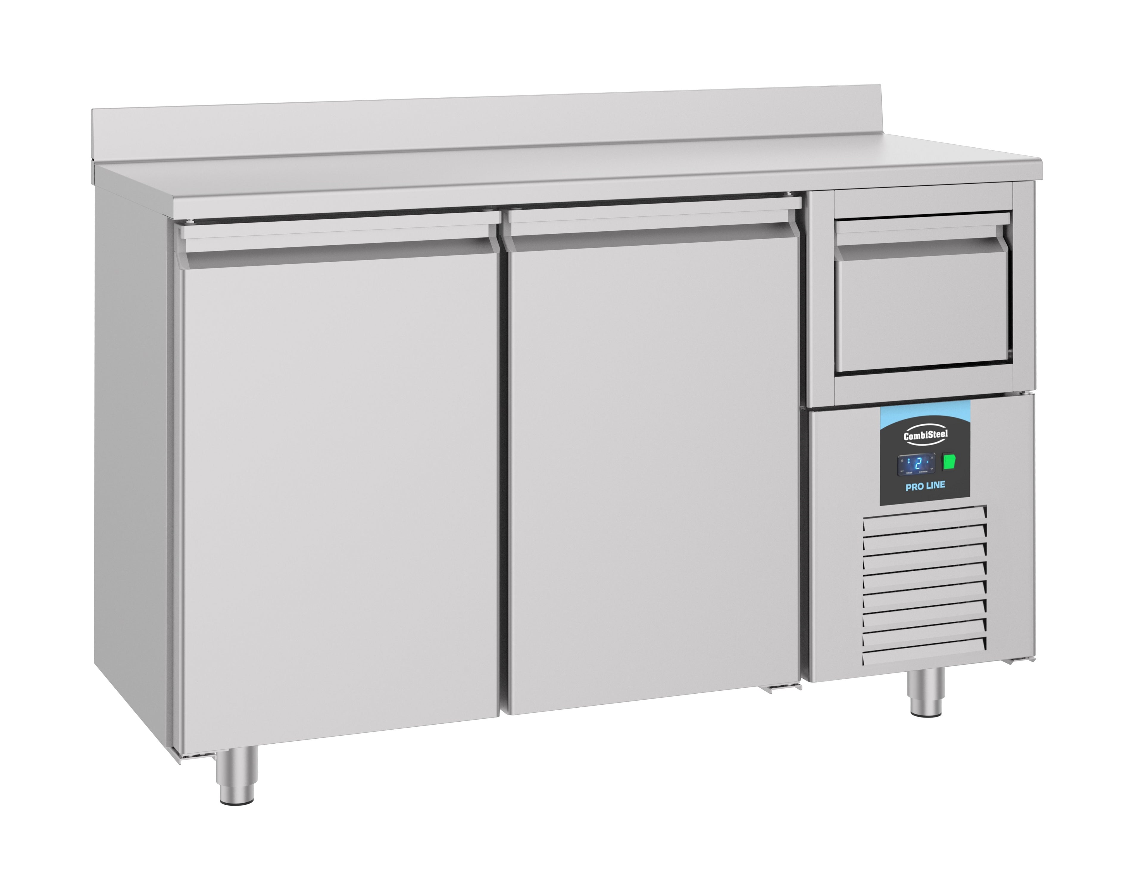 CombiSteel 600 REFRIGERATED COUNTER 2 DOORS  WITH DISPOSAL DRAWER FOR COFFEE