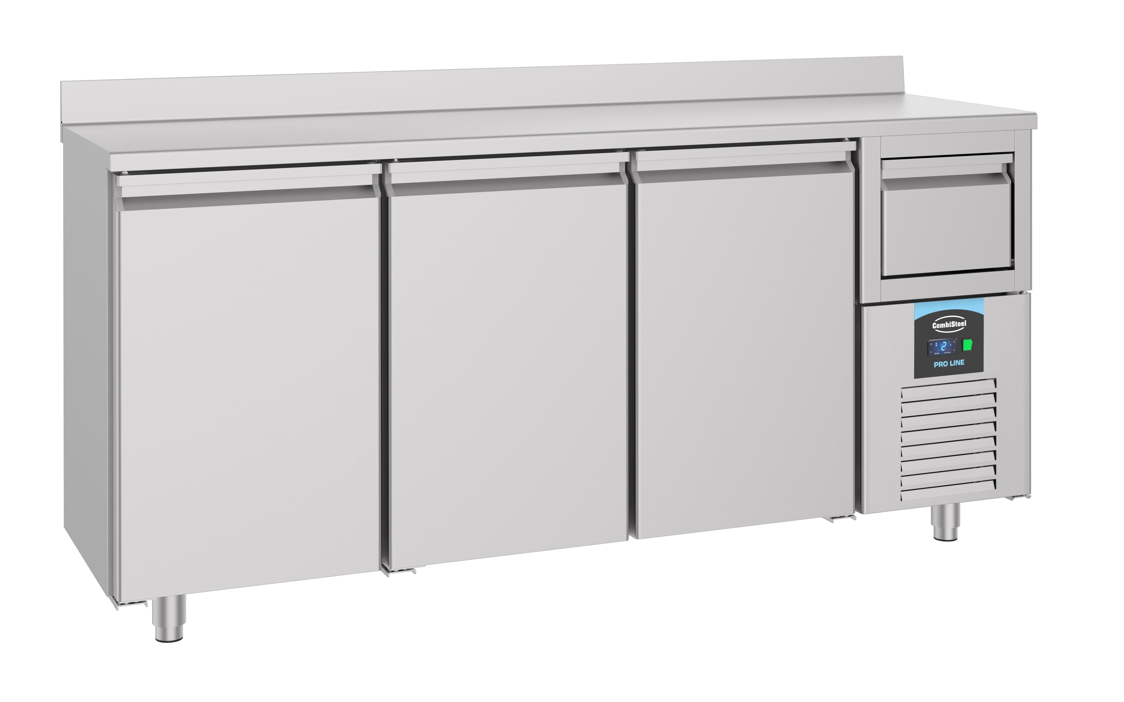 CombiSteel 600 REFRIGERATED COUNTER 3 DOORS  WITH DISPOSAL DRAWER FOR COFFEE