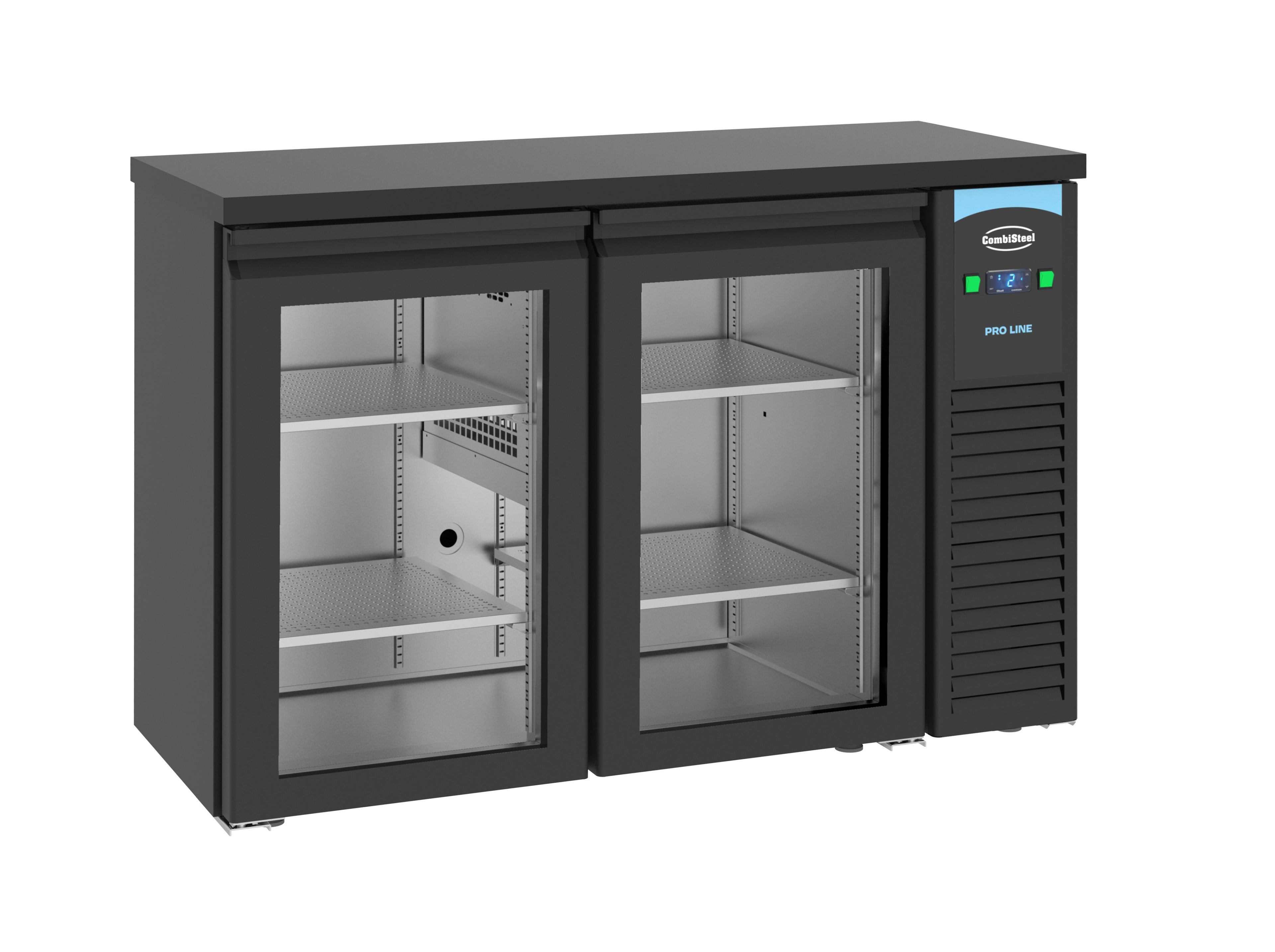 CombiSteel BARCOOLER BLACK 2 GLASS DOORS – commercial catering equipment