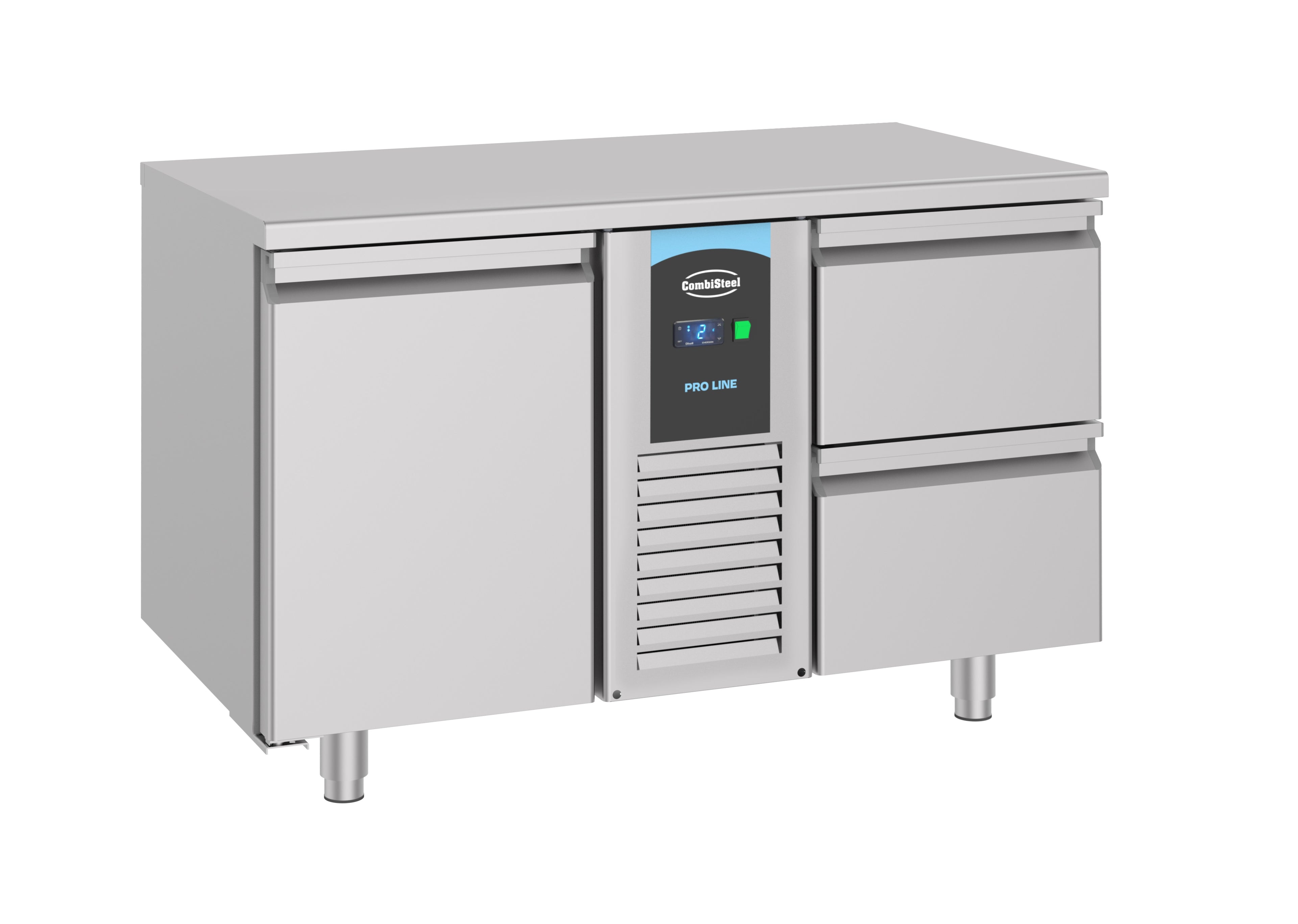 CombiSteel 700 REFRIGERATED COUNTER 1 DOOR AND 2 DRAWERS MONOBLOCK ENERGY LINE