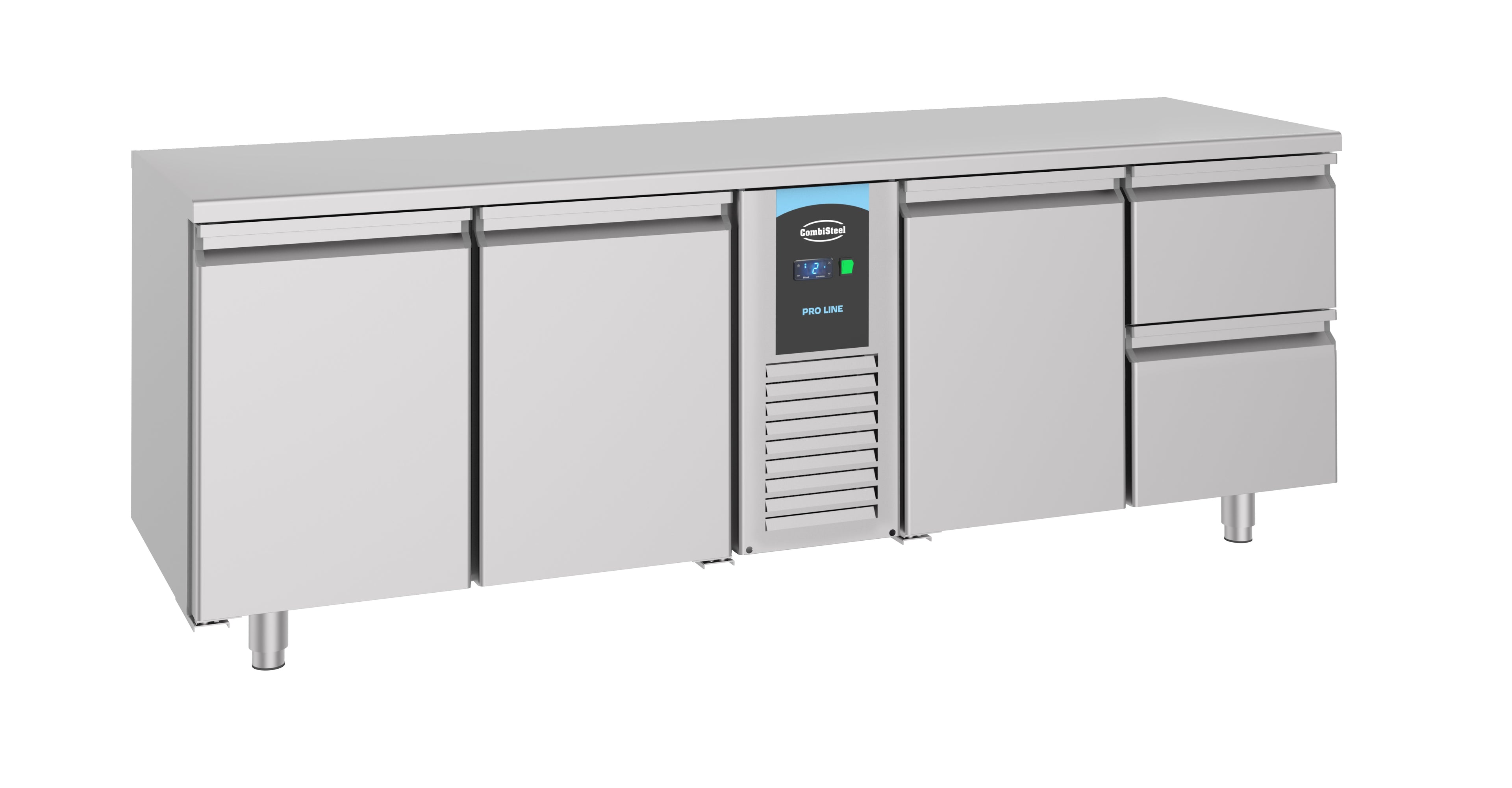 CombiSteel 700 REFRIGERATED COUNTER 3 DOORS AND 2 DRAWERS MONOBLOCK ENERGY LINE – commercial catering equipment