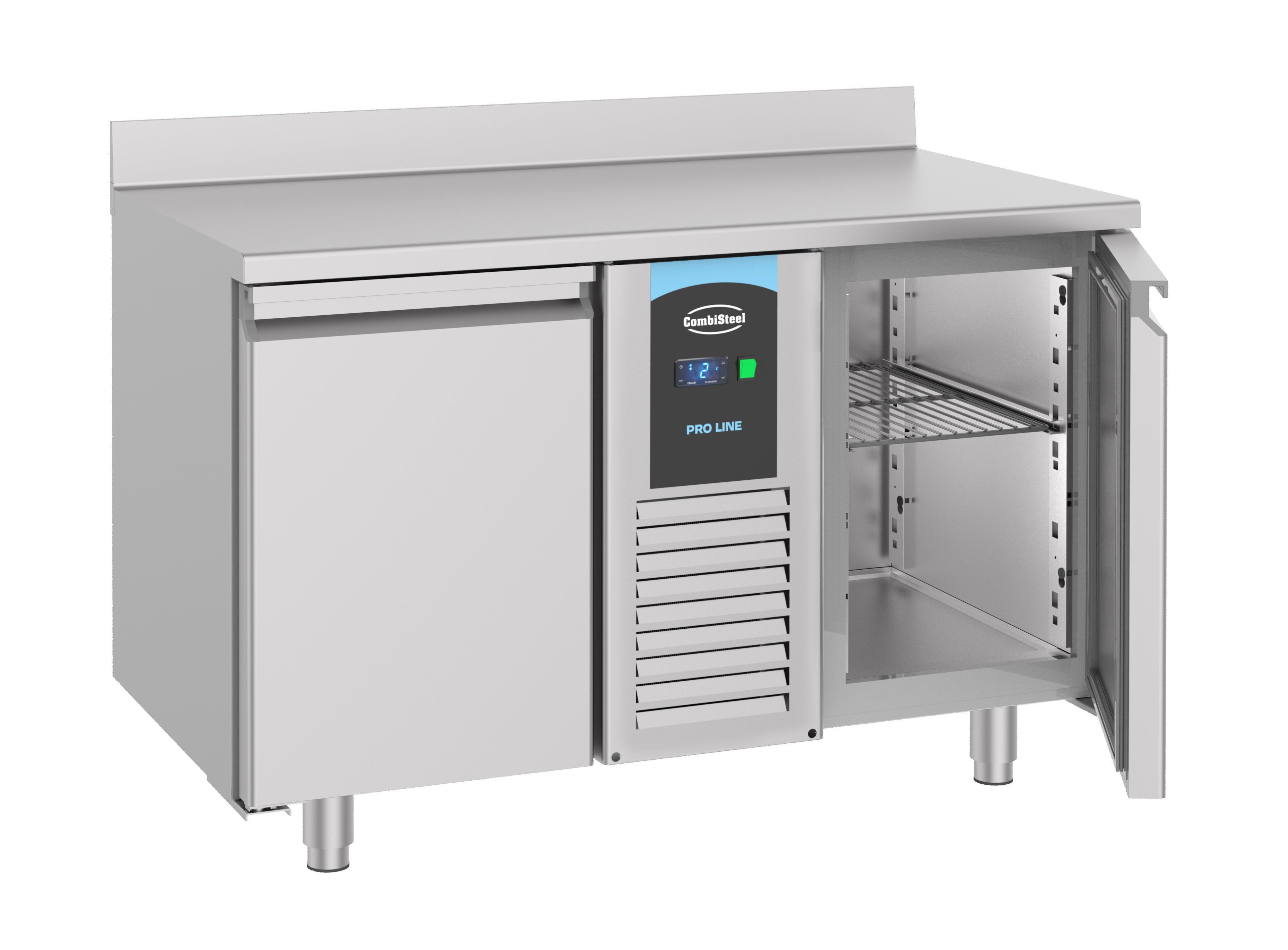 CombiSteel 700 REFRIGERATED COUNTER UPSTAND 2 DOORS MONOBLOCK ENERGY LINE