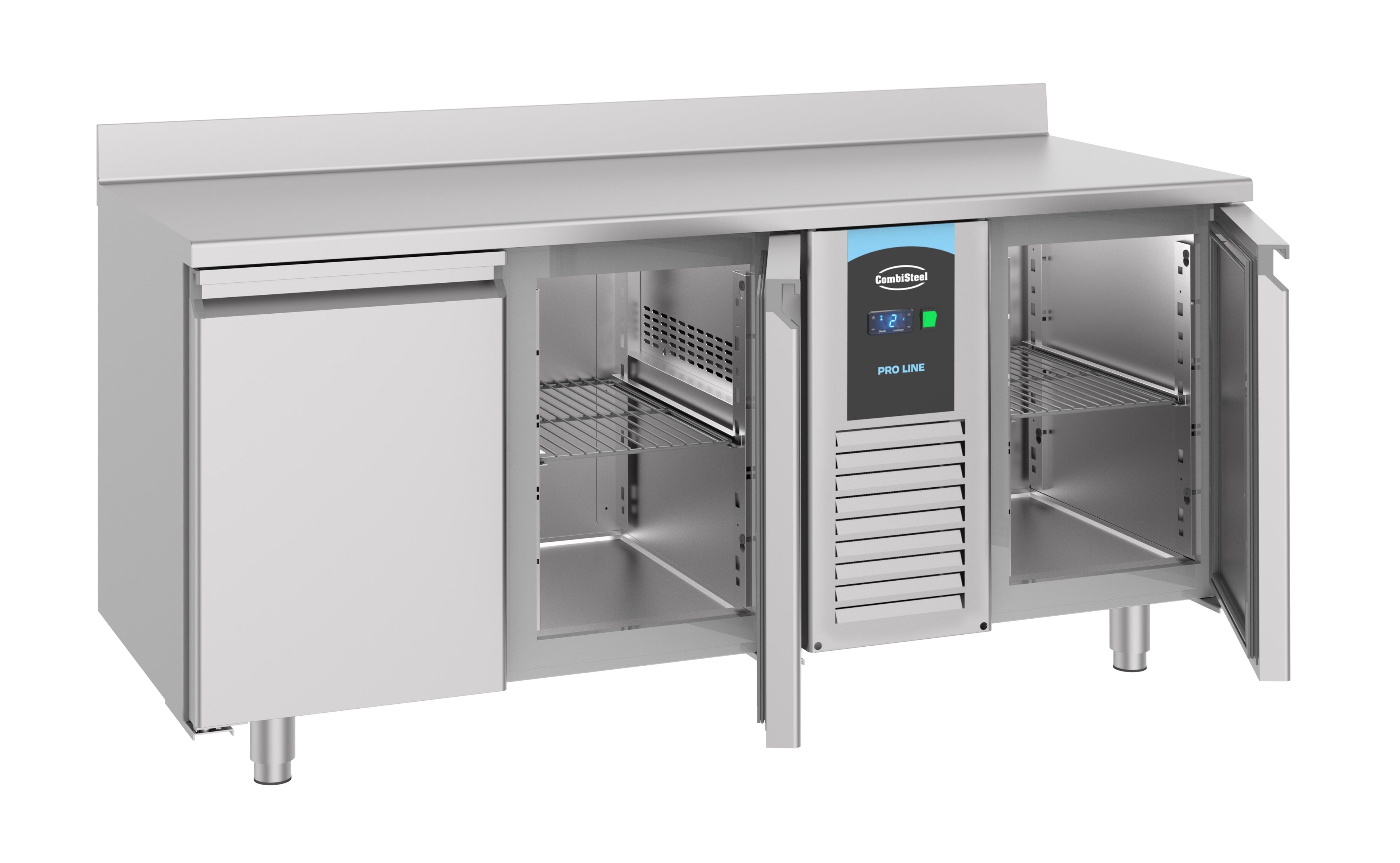 CombiSteel 700 REFRIGERATED COUNTER UPSTAND 3 DOORS MONO BLOCK