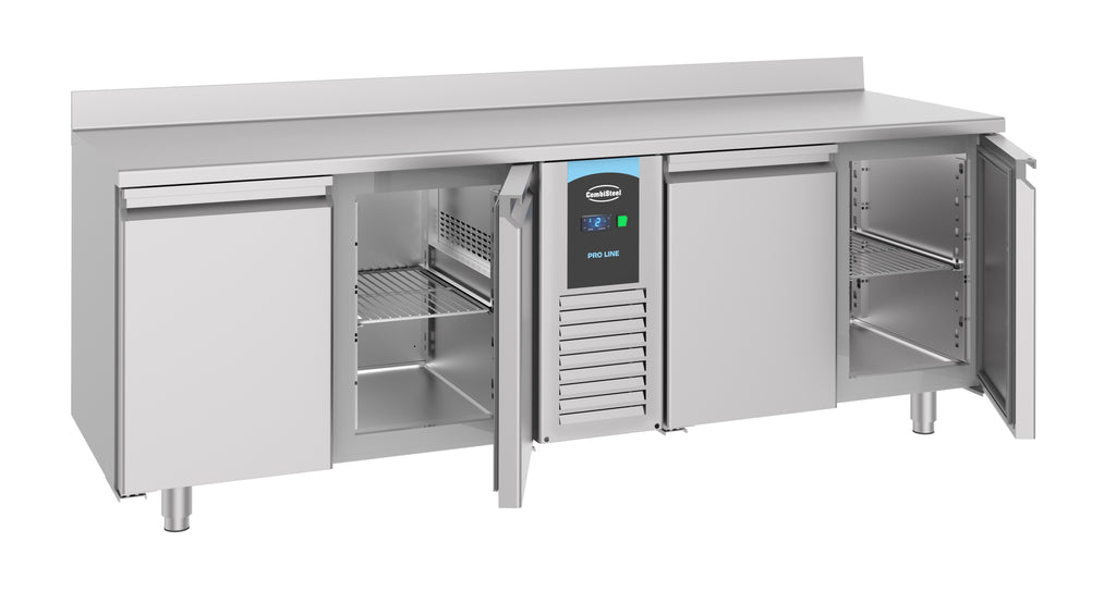 CombiSteel 700 REFRIGERATED COUNTER UPSTAND 4 DOORS MONOBLOCK ENERGY LINE
