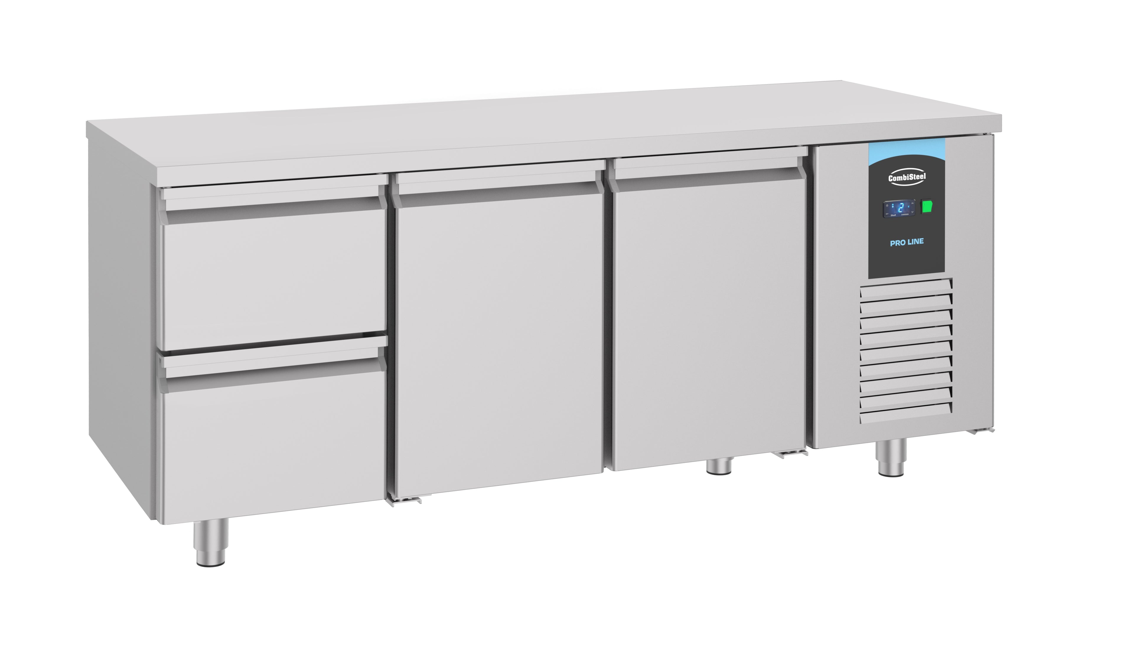 CombiSteel 700 REFRIGERATED COUNTER 2 DOORS 2 DRAWERS ENERGY LINE