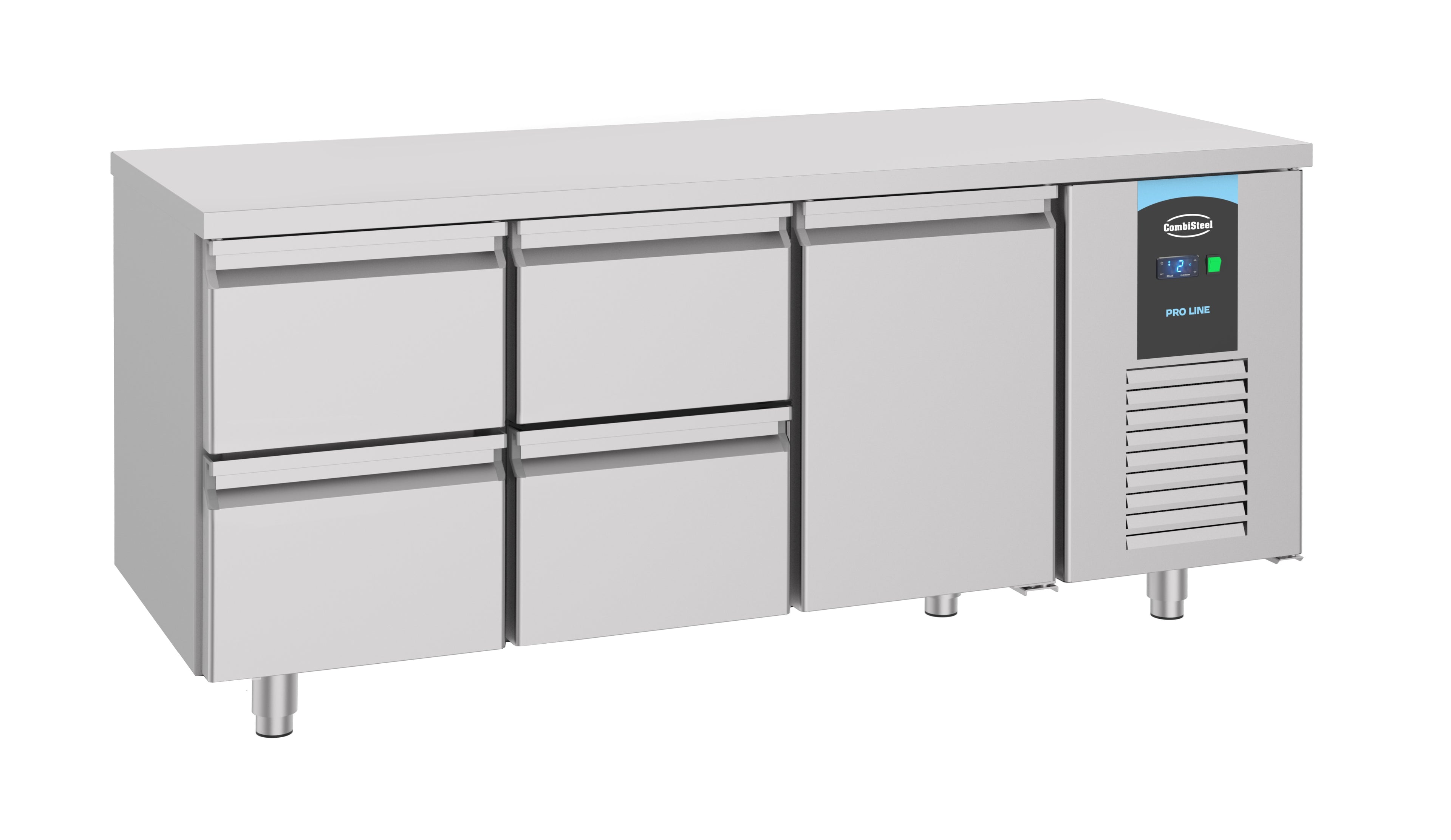 CombiSteel 700 REFRIGERATED COUNTER 1 DOOR 4 DRAWERS ENERGY LINE