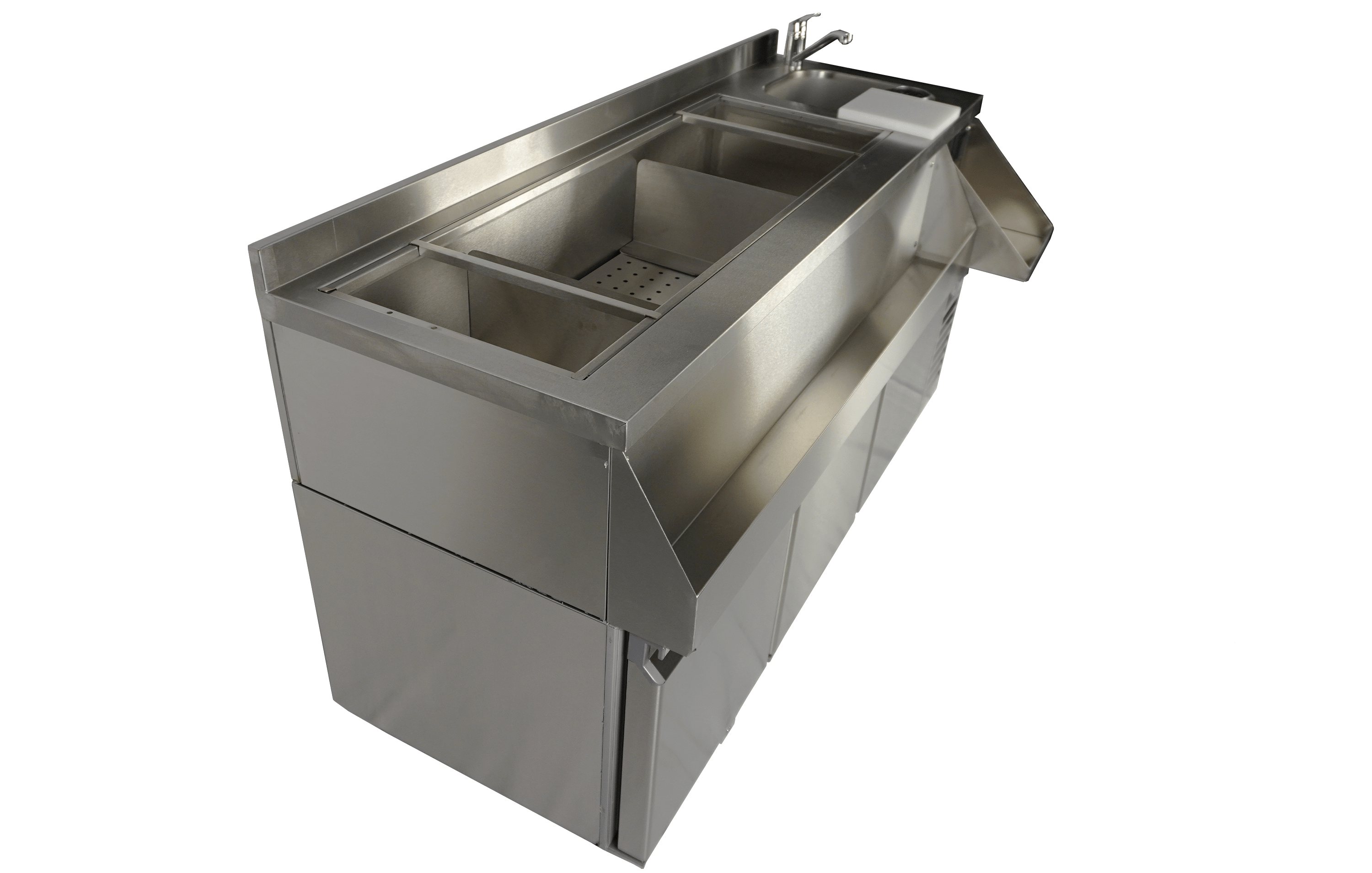 CombiSteel REFRIGERATED COUNTER 3 DOORS WITH COCKTAIL BAR STATION