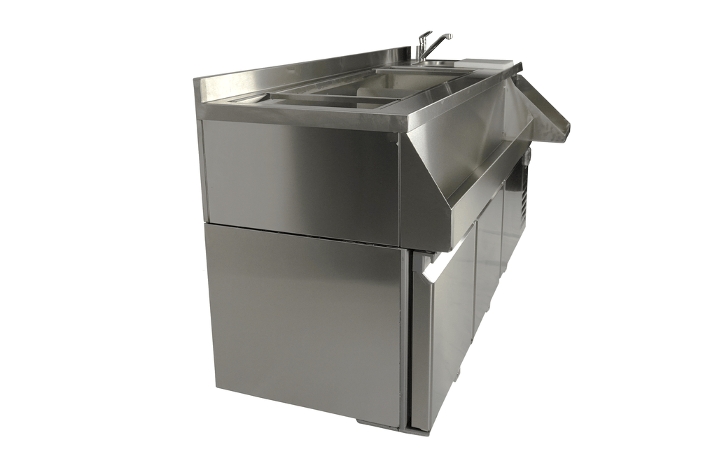 CombiSteel REFRIGERATED COUNTER 3 DOORS WITH COCKTAIL BAR STATION