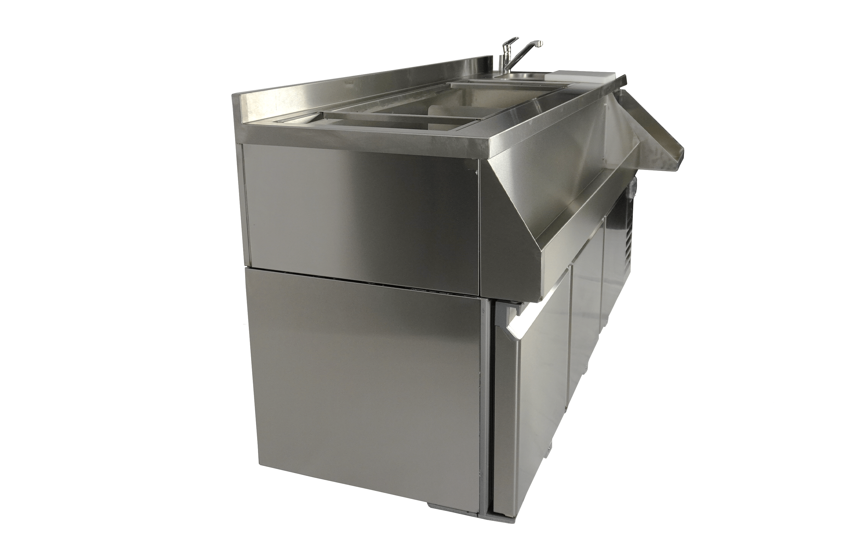 CombiSteel REFRIGERATED COUNTER 3 DOORS WITH COCKTAIL BAR STATION