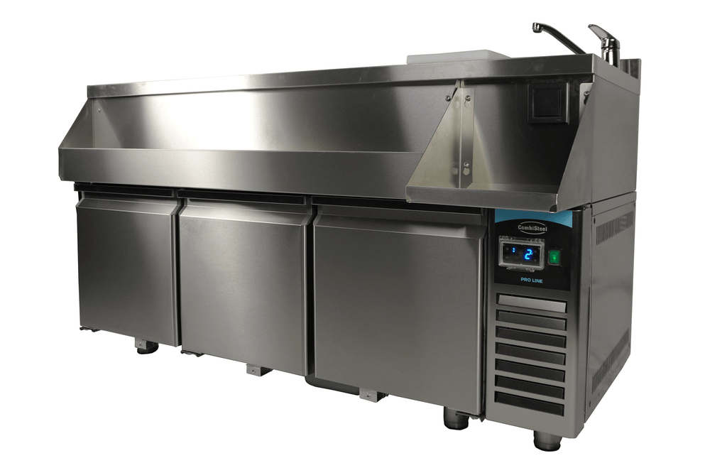 CombiSteel REFRIGERATED COUNTER 3 DOORS WITH COCKTAIL BAR STATION